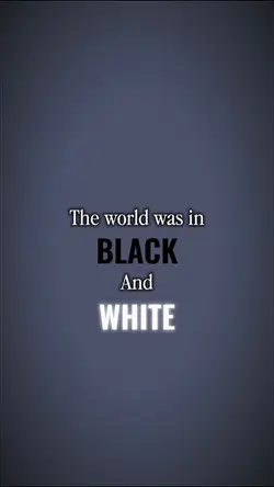 black and white