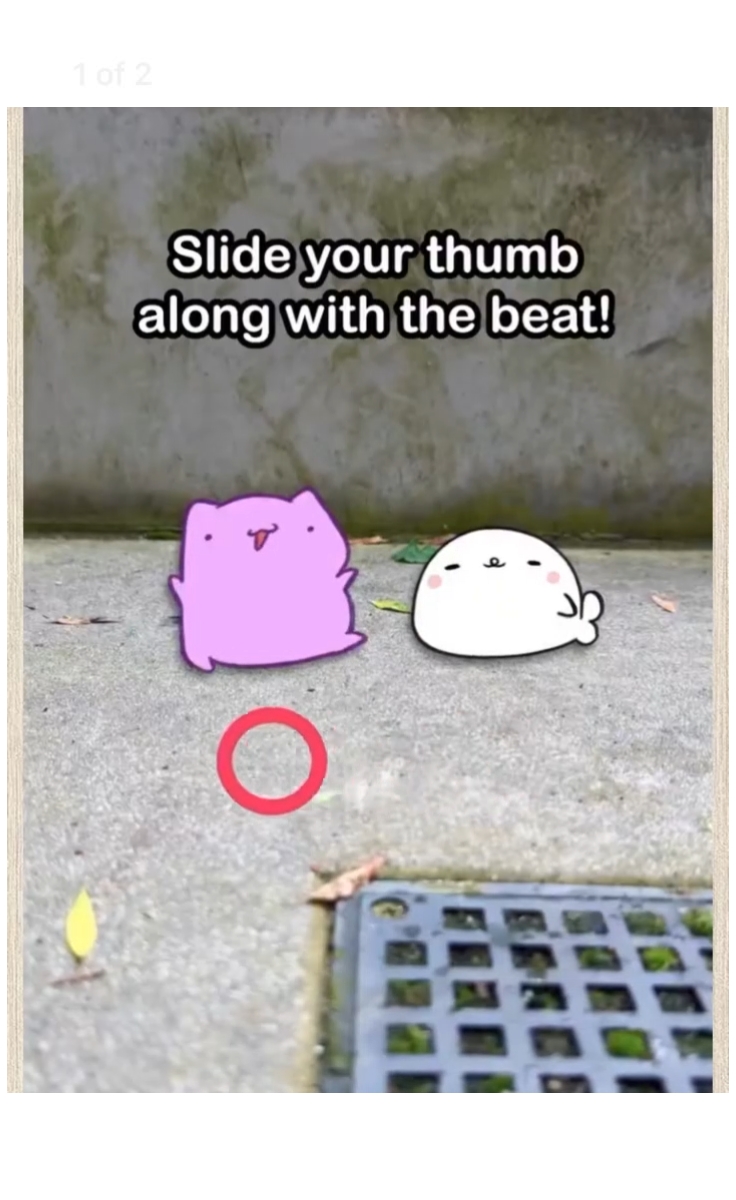 Slide your thumb