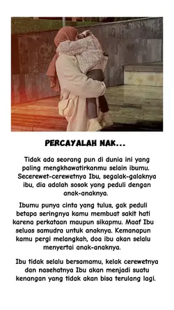 percayalah nak