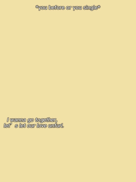 Wanna go together 