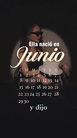 Ella nació en Junio