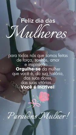 feliz dia da mulher
