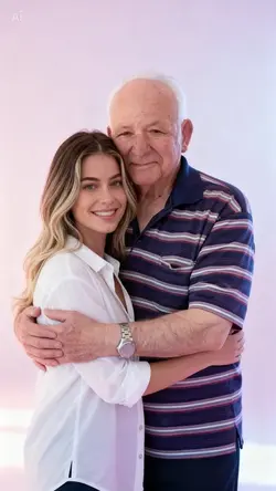 AI Hugging a Father