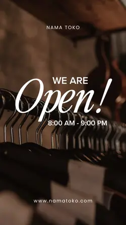 story : we are open