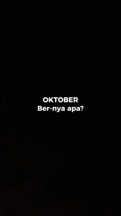 Oktober, ber nya apa