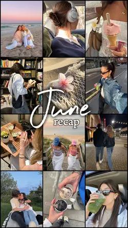 june recap collage
