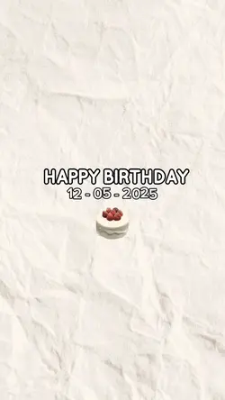 Birthday 12 May