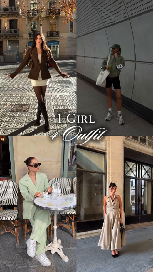 1 niña 4 trajes