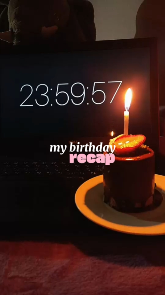 Récapitulatif de mon anniversaire