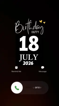 Hbd 18 July 2026 