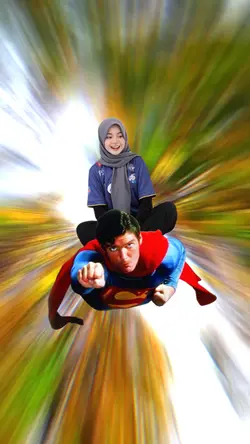 Superman terbang