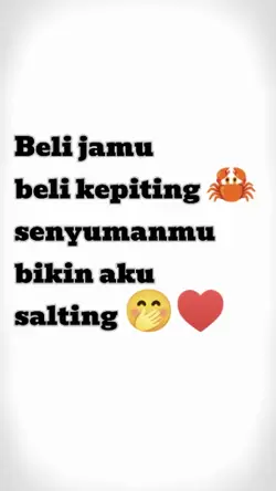 senyumu buat salting