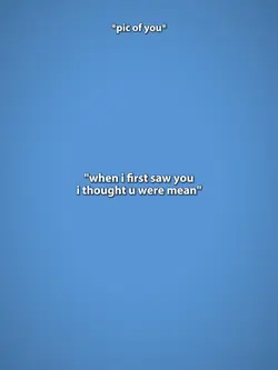 when i first saw you