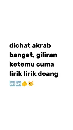 Hanya di chat akrab