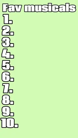 Ranking musicals!