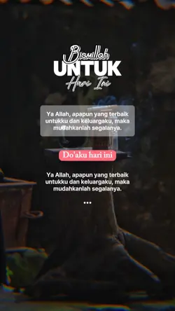 Bismillah utk hr ini