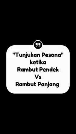 rambut pendek x pjng