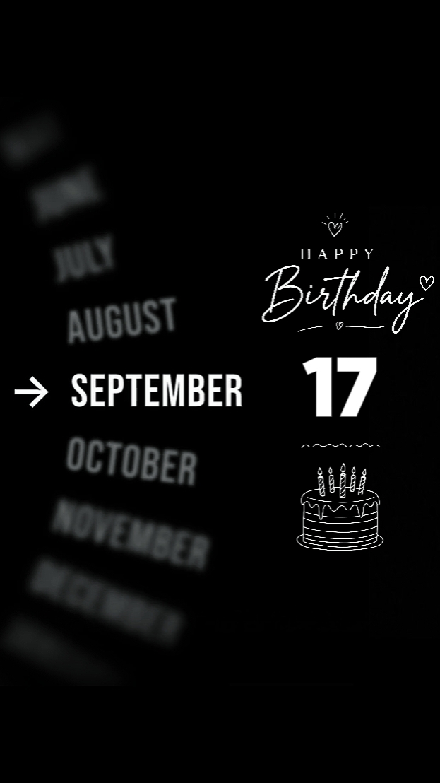 B'DAY 17 SEPTEMBER