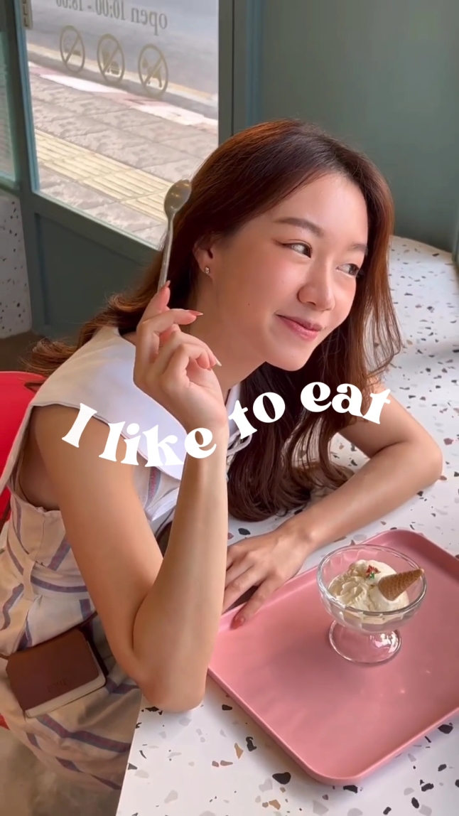 Eu gosto de comer 