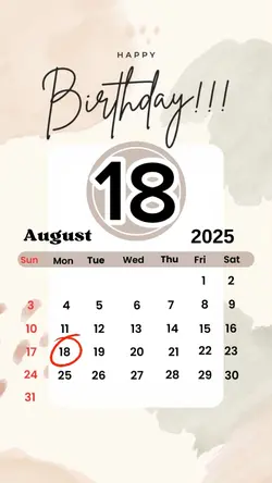 birthday 18 August