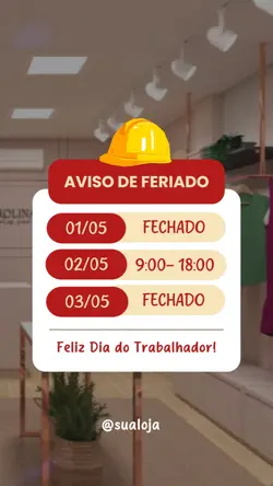 FERIADO HORÁRIOS