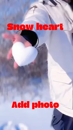 Snow heart ❤️ 