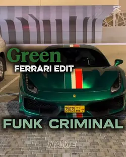 Green Ferrari edit