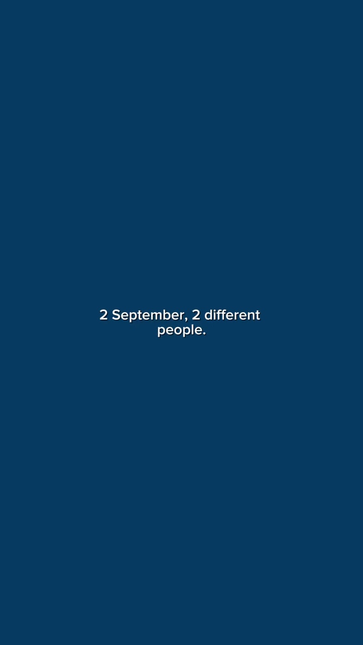 2 September, 2 berbeda
