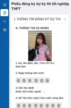 Phiếu thi tốt nghiệp