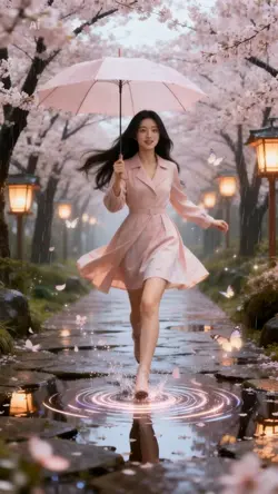 sakura rain slowmo