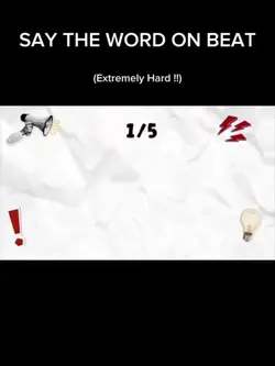 SAY THE WORD ON BEAT