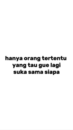 hanya orang tertentu