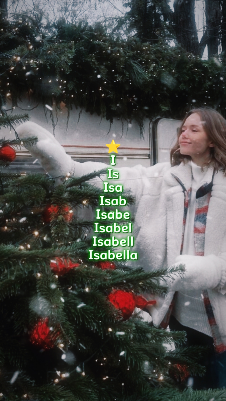 Árbol de nombres navideño