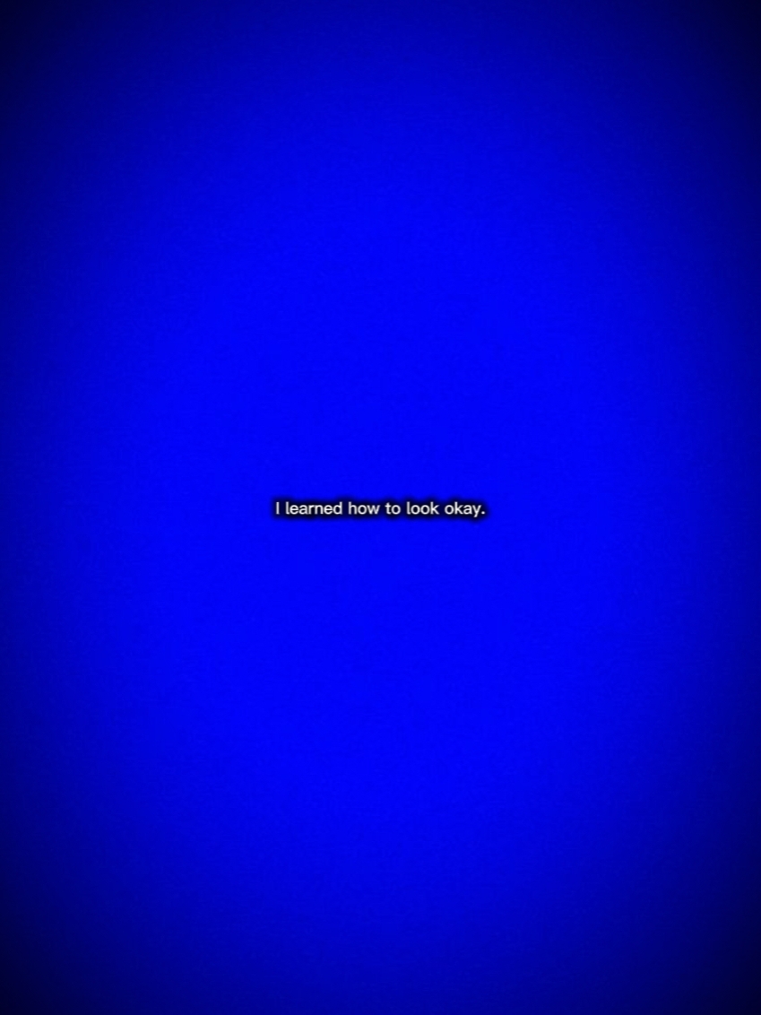 Não significa que eu estava