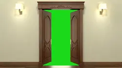 opening door