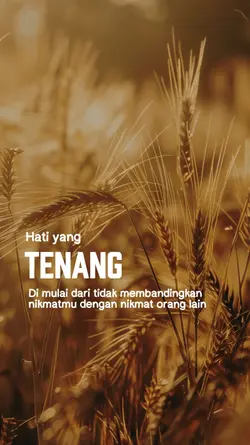hati yang tenang