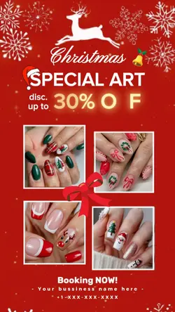 christmas nail art