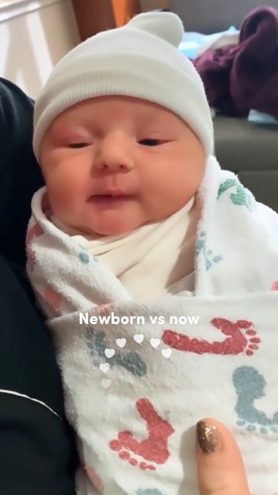 Newborn vs now 