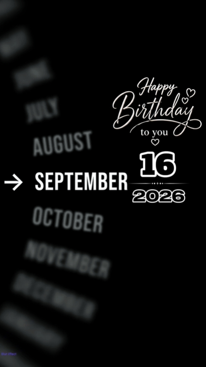 Septmber 16th brthdy