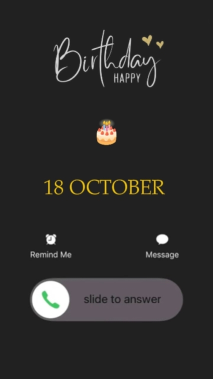 Aniversário 18 de outubro 