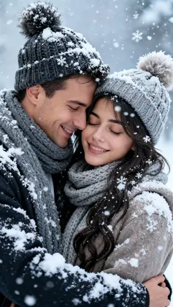 winter couple