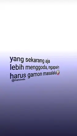 yang sekarang aja