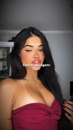 com e sem maquiagem