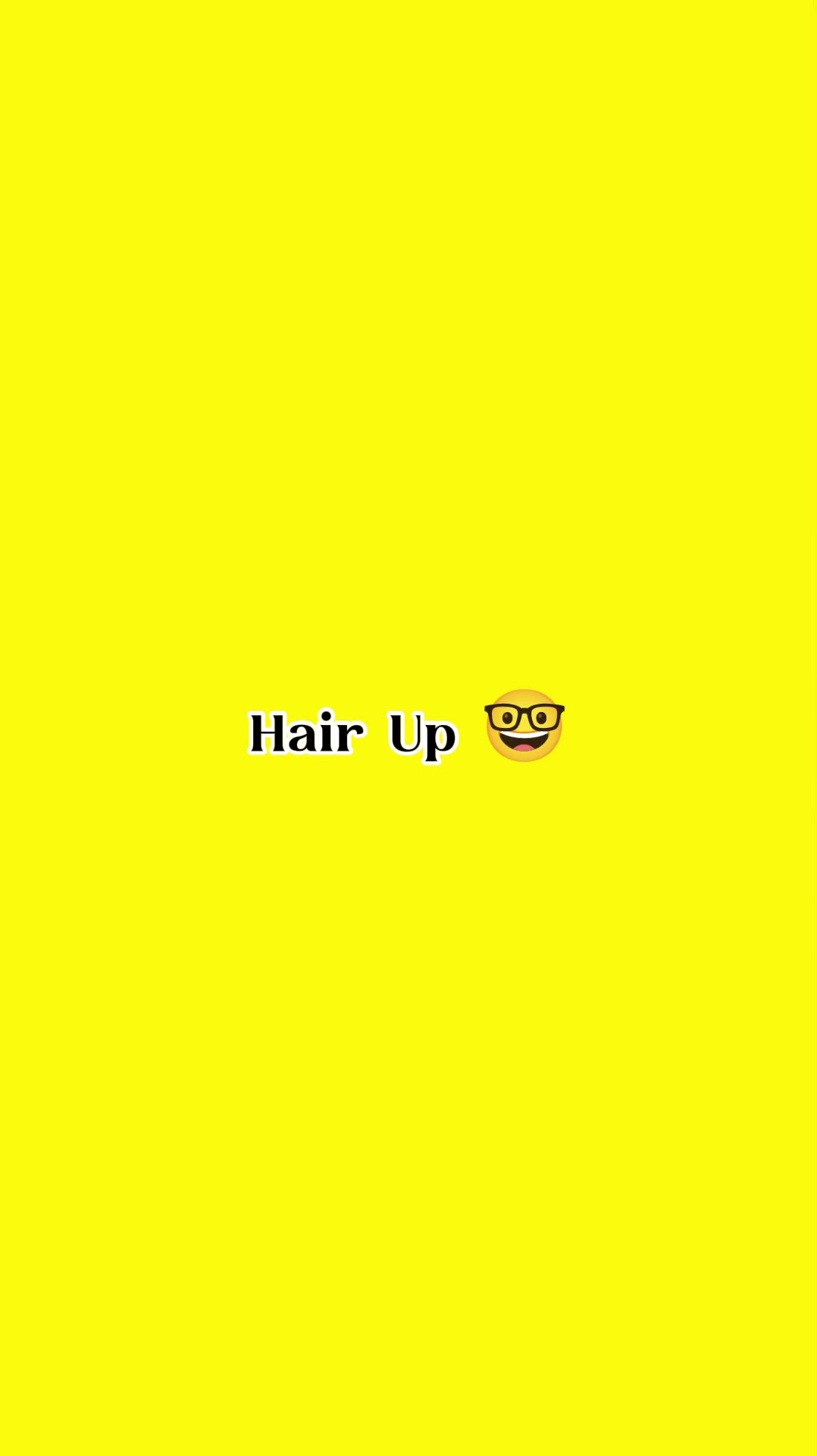 Haare hoch 