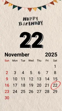 hbd 22 November 2025