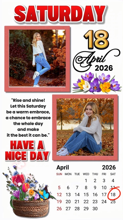 Saturday 18th April 