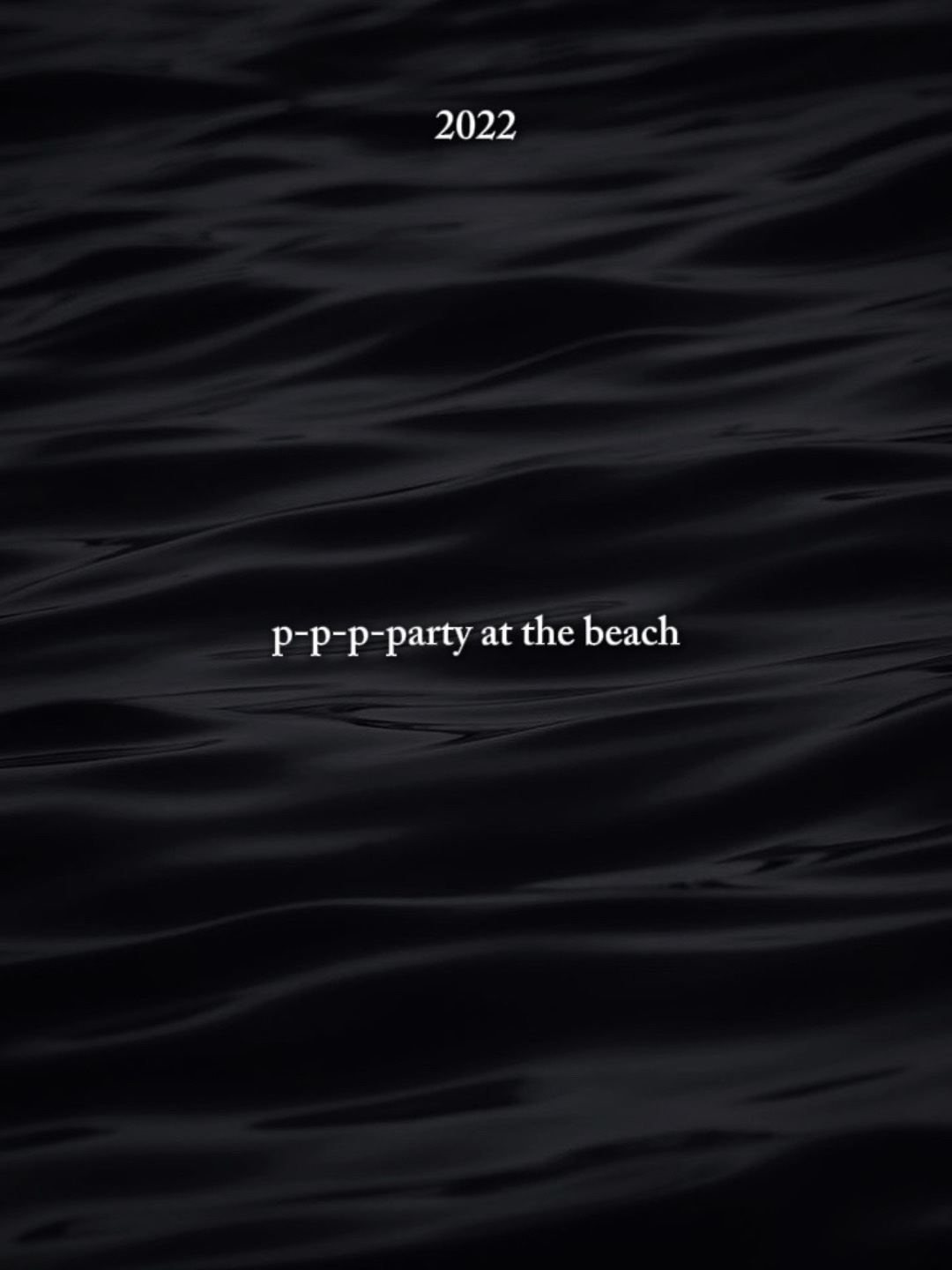 party at the beach
