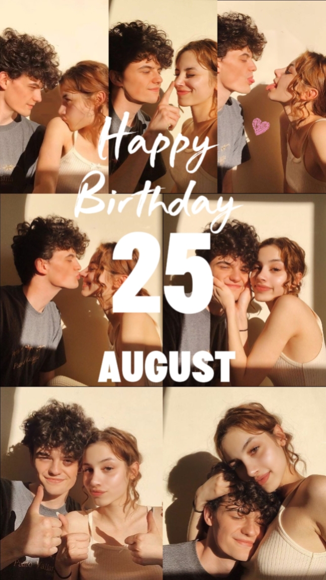 Casal de aniversário 