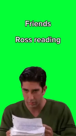 Ross reading Friends