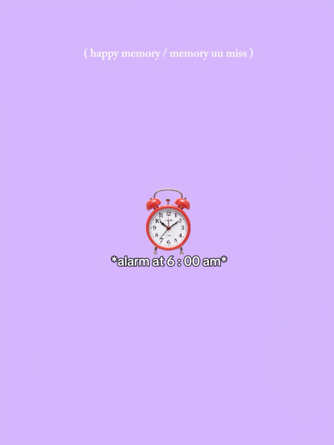 sabah 6: 00 'da alarm
